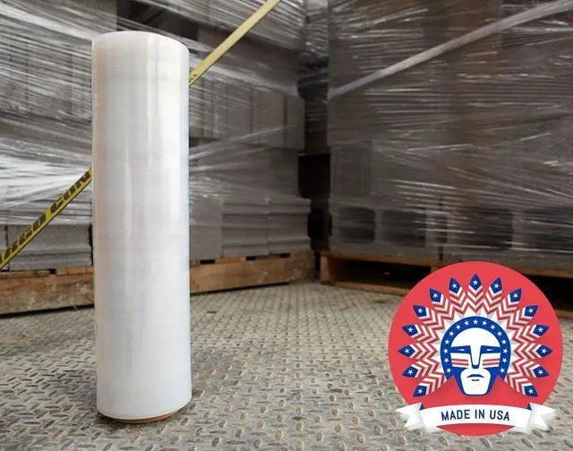 Alt view image 5 of 7 - 18 Inch X 1500 feet Tough Pallet Shrink Wrap, 80 Gauge Industrial Strength, Commercial Grade Strength Film, Moving & Packing Wrap, for Furniture, Boxes, Pallets (8-Pack)