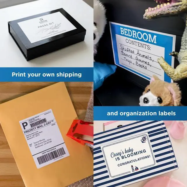 Alt view image 3 of 7 - Full Sheet Labels -8.5 x 11 - Pack of 1000 Sheets - Inkjet/Laser Printers - Vertical Back Slit for Easy Peeling