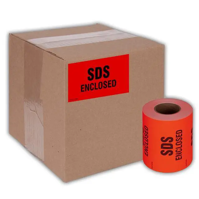 Alt view image 5 of 5 - 3" X 5" SDS Enclosed Shipping Label Stickers for Shipping and Packing - 500 Permanent Adhesive Labels Per Roll (10 Pack)