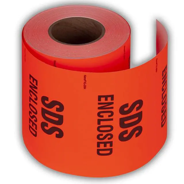 Alt view image 2 of 5 - 3" X 5" SDS Enclosed Shipping Label Stickers for Shipping and Packing - 500 Permanent Adhesive Labels Per Roll (10 Pack)