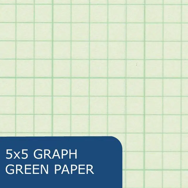 Alt view image 3 of 7 - Graph Paper Notebook, Spiral Lab Notebook, 24 Pack, Green Tinted Paper, 80 Sheets, 11" x 8.5", Quad Ruled 5x5 Grid, Made in USA, Ideal for Math, Engineering & Science