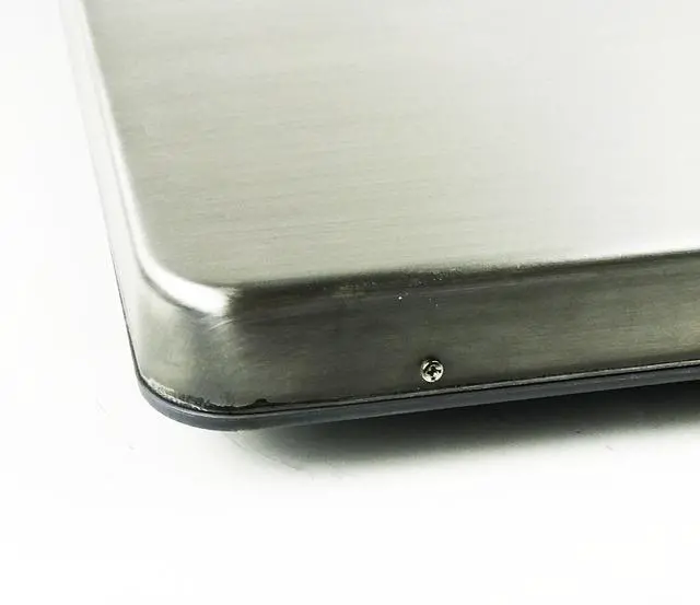 Alt view image 2 of 7 - Angel USA Extra Large Platform 22 inches x 18 inches Stainless Steel 400lb Heavy Duty Digital Postal Shipping Scale, Powered by Batteries or AC Adapter, Great for Floor Bench Office Weight Weighing