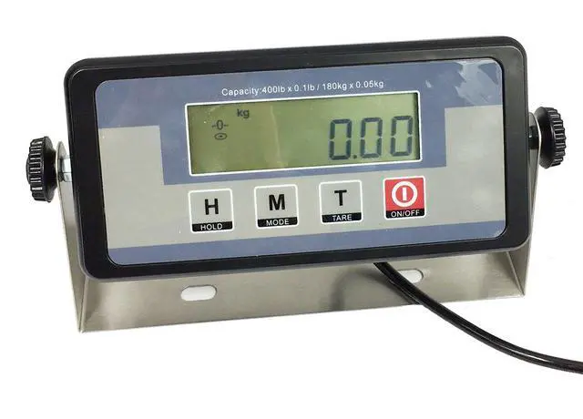 Alt view image 6 of 7 - Angel USA Extra Large Platform 22 inches x 18 inches Stainless Steel 400lb Heavy Duty Digital Postal Shipping Scale, Powered by Batteries or AC Adapter, Great for Floor Bench Office Weight Weighing