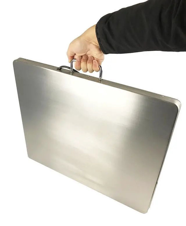 Alt view image 5 of 7 - Angel USA Extra Large Platform 22 inches x 18 inches Stainless Steel 400lb Heavy Duty Digital Postal Shipping Scale, Powered by Batteries or AC Adapter, Great for Floor Bench Office Weight Weighing