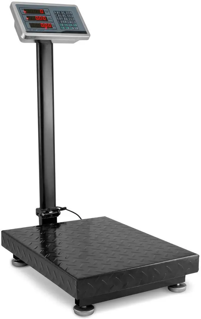 Main image of Industrial Scale, Platform Scale, 600 LB, Large, Weight Machine for Luggage, Shipping, Packages, Floor, Commercial, Heavy Duty, Box, Postal, Laundry, Warehouse, Luggage Weighing, Digital