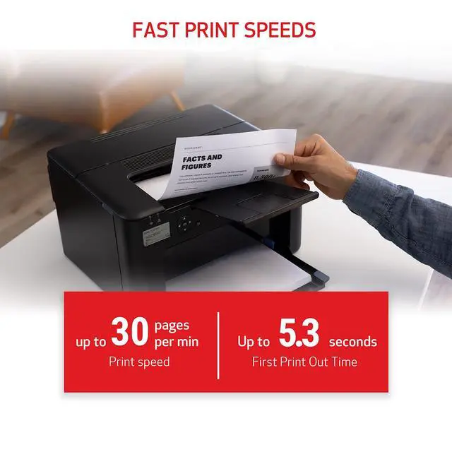 Alt view image 5 of 7 - imageCLASS LBP122dw - Monochrome Duplex Wireless Laser Printer, Single Function, Home Office, Mobile Ready, 30 PPM, Black