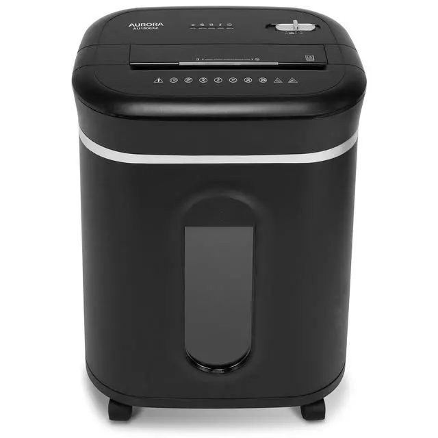Alt view image 6 of 7 - Long Duty Cycle 18-Sheet Crosscut Paper/CD/Credit Card Shredder, AntiJam Feature, 30-Minute Continuous Run Time, Large 6-gal Pullout Basket