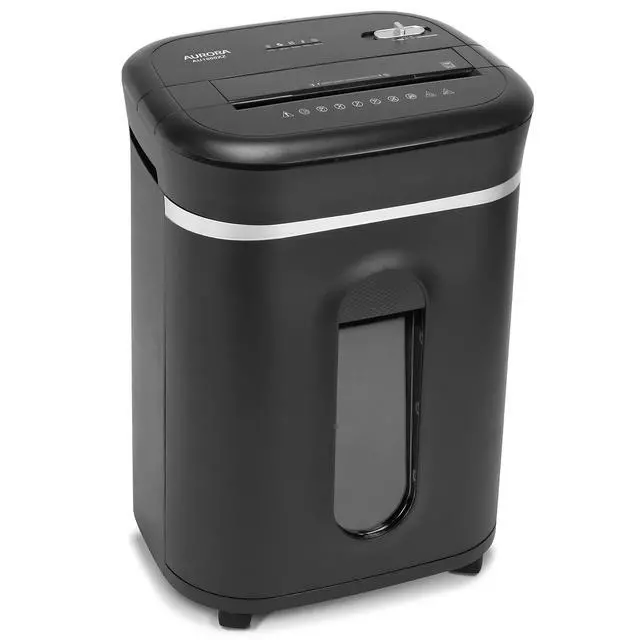 Alt view image 7 of 7 - Long Duty Cycle 18-Sheet Crosscut Paper/CD/Credit Card Shredder, AntiJam Feature, 30-Minute Continuous Run Time, Large 6-gal Pullout Basket