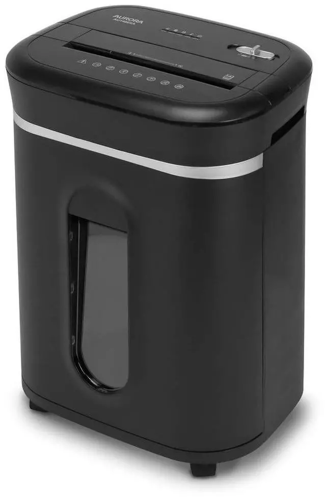 Main image of Anti-Jam 14-Sheet Crosscut Paper/CD and Credit Card Shredder/with 6-Gallon pullout Basket 120 Minutes Continuous Run Time