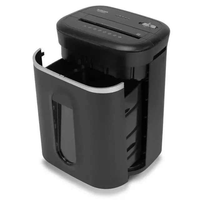 Alt view image 4 of 6 - Anti-Jam 14-Sheet Crosscut Paper/CD and Credit Card Shredder/with 6-Gallon pullout Basket 120 Minutes Continuous Run Time