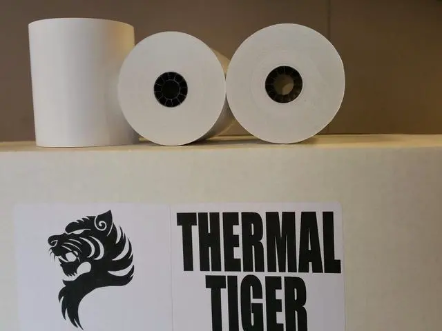 Alt view image 3 of 5 - THERMAL TIGER 3 1 8' x 230 Thermal Receipt Paper POS Cash Register 50 Rolls Compatible with and Made For CLOVER TOAST STAR NCR ALOHA MICROS (150 Rolls)