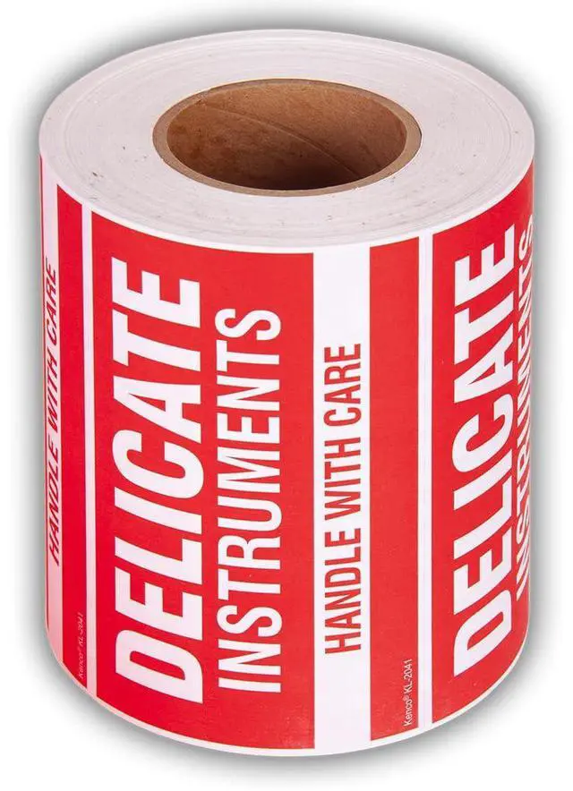 Main image of 3" X 5" Do not Drop Fluorescent Shipping Label Stickers for Shipping and Packing - 500 Adhesive Labels Per Roll (10 Pack)