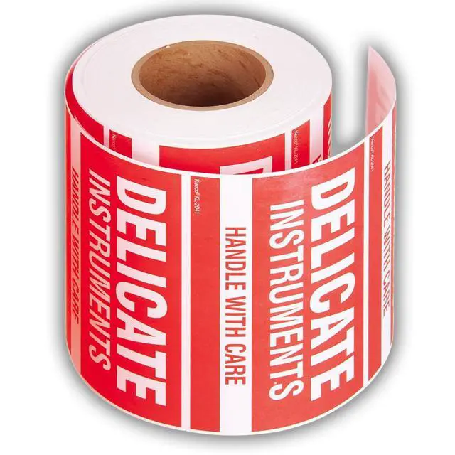 Alt view image 2 of 5 - 3" X 5" Do not Drop Fluorescent Shipping Label Stickers for Shipping and Packing - 500 Adhesive Labels Per Roll (10 Pack)