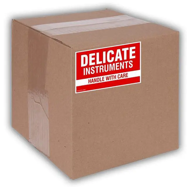 Alt view image 4 of 5 - 3" X 5" Do not Drop Fluorescent Shipping Label Stickers for Shipping and Packing - 500 Adhesive Labels Per Roll (10 Pack)