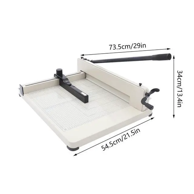 Alt view image 3 of 7 - 17 Inch Heavy Duty Paper Cutter Guillotine Paper Cutter Guillotine Paper Slicer Trimmer A3 0.1-36mm Cutting Thickness for Cardstock Card Fabric Soft Pvc Office Home School with Metal Base
