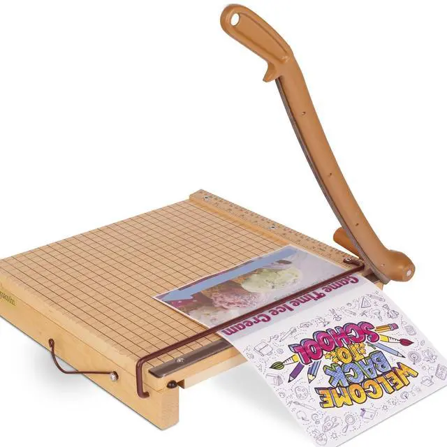 Alt view image 5 of 7 - Paper Trimmer, Guillotine Paper Cutter, 12" Cut Length, 15 Sheet Capacity, ClassicCut Ingento (1132)