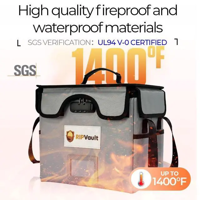 Alt view image 2 of 7 - End of Life Organization System - Fireproof Storage Box for Important Documents - Estate Planning Tool with Pre-labeled File Organizer Folders | All-in-one Solution - Rated Up to 1200°F