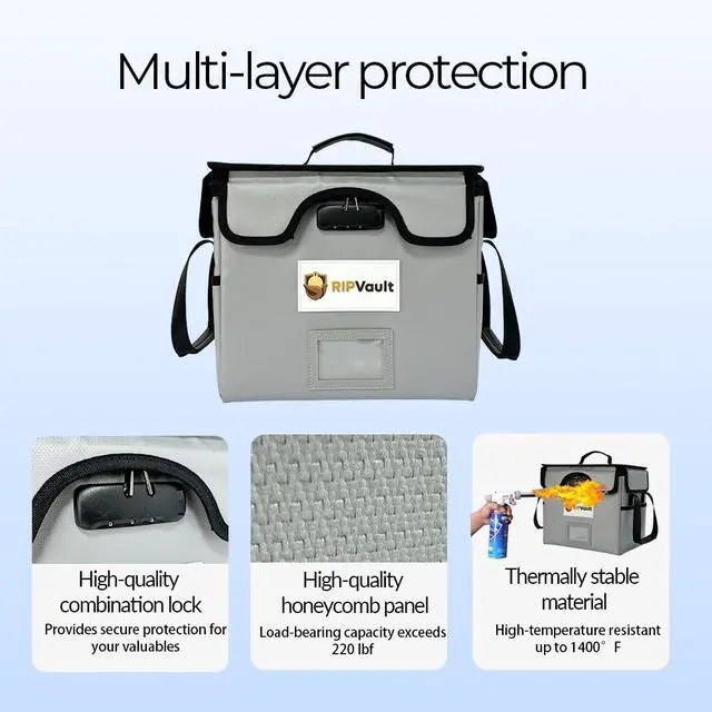 Alt view image 3 of 7 - End of Life Organization System - Fireproof Storage Box for Important Documents - Estate Planning Tool with Pre-labeled File Organizer Folders | All-in-one Solution - Rated Up to 1200°F