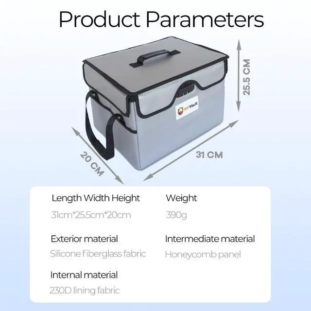 Alt view image 7 of 7 - End of Life Organization System - Fireproof Storage Box for Important Documents - Estate Planning Tool with Pre-labeled File Organizer Folders | All-in-one Solution - Rated Up to 1200°F