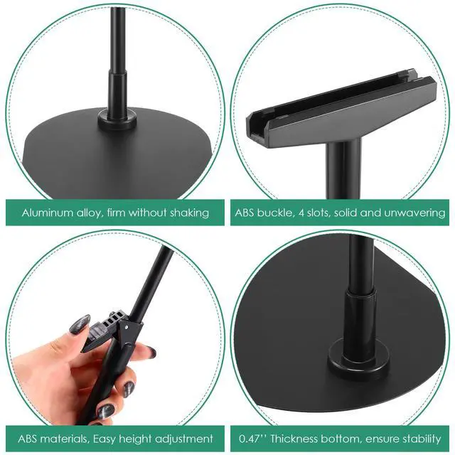 Alt view image 4 of 7 - 24 Pack Adjustable Poster Stand Holder Floor Standing Display Sign Holder for Advertising Business Menu Stand Vertical and Horizontal View Sign Displayed Black (8.5 x 11 Inch)
