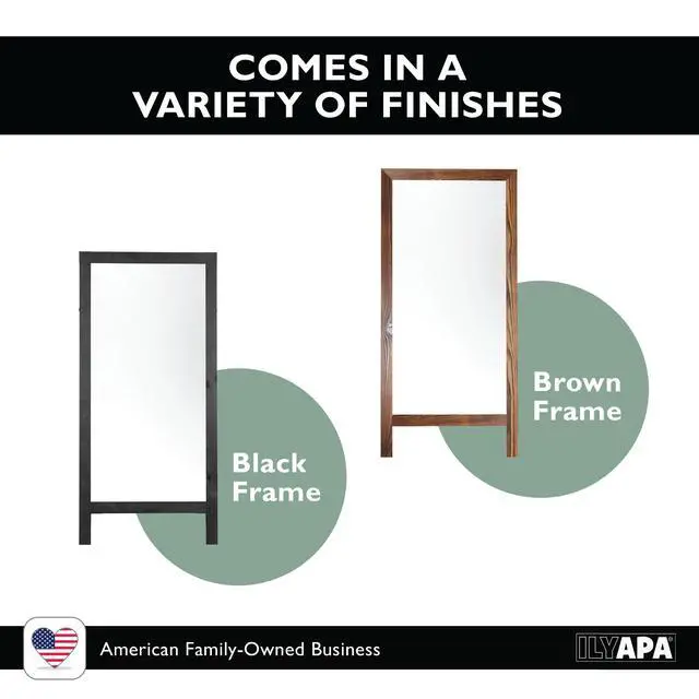 Alt view image 6 of 6 - A Frame Whiteboard Easel Sign 27x58 in - Sandwich Signs Outdoor | Solid Wood A Frame Whiteboard Sign, Magnetic Double-Sided Dry Erase, Brown