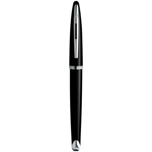 Alt view image 6 of 6 - Duofold Centennial Fountain Pen, Classic Black with Gold Trim, Medium Solid Gold Nib, Black Ink and Convertor, Premium Gift Box