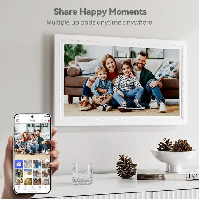Alt view image 5 of 7 - Digital Calendar, 15.6-Inch Smart WiFi Electronic Calendar Sync | Chore Chart, Meal Planner, IPS Touch Screen HD Display for Family Schedules,Wall/Desk Mount,Gift for Mom Women