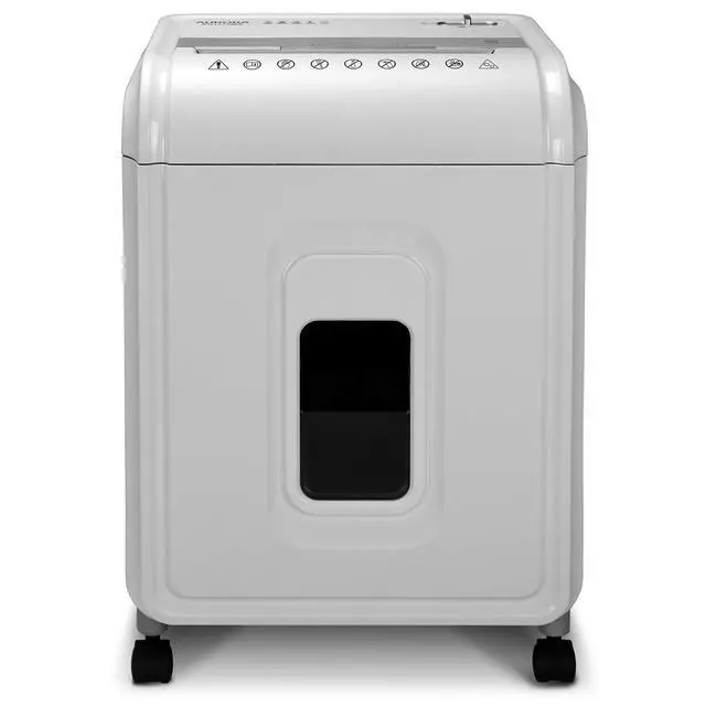 Alt view image 5 of 7 - Professional Grade 12-Sheet Micro-Cut Paper and CD/Credit Card Shredder/ 60 Minutes Continuous Run Time, White/Gray