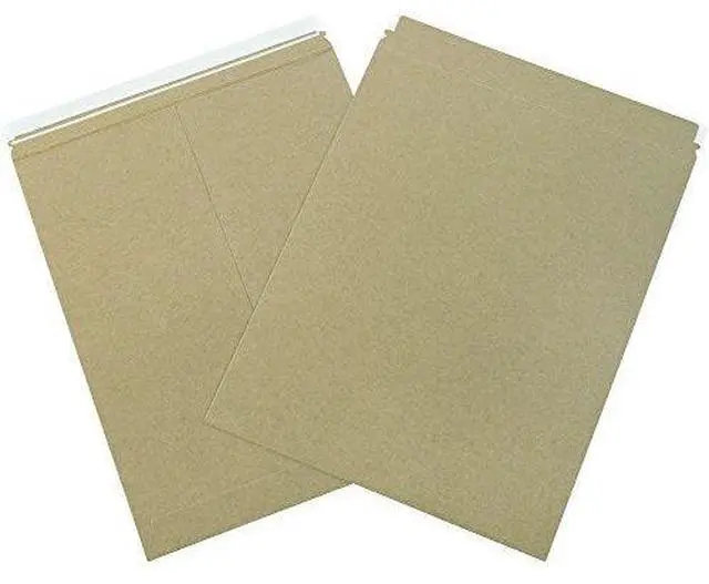 Main image of Rigid Stay Flat Mailers 7 x 21 in, 100 Pack Kraft Mailers
