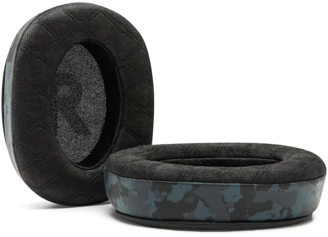 Alt view image 6 of 7 - Freeze G Pro X - Angled Cooling Gel Earpads for Logitech Gpro X Made by Wicked Cushions Extreme Comfort, Angeled Design, New Freeze V2 Cooling Fabric, Extra Thick Black Camo