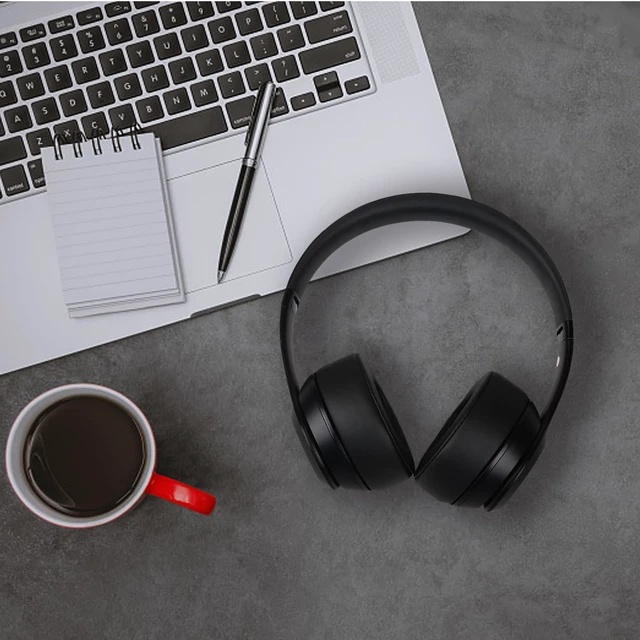 Alt view image 7 of 7 - Replacement Ear Pads for Beats Solo 3 & Solo 2 Headphones (Black) Solo3 Ear Cushions with Protein Leather Thicker Memory Foam