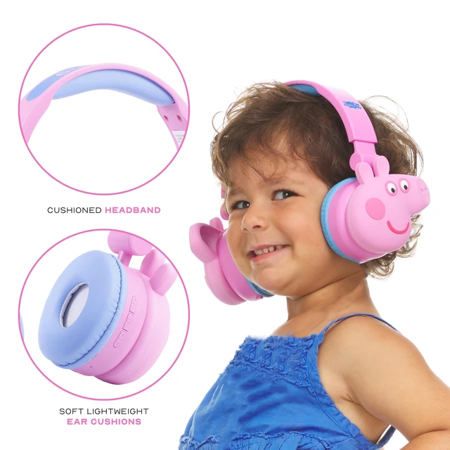 Alt view image 4 of 7 - Peppa Pig - Kids Bluetooth Headphones, Wireless Over Ear, Volume Limiting