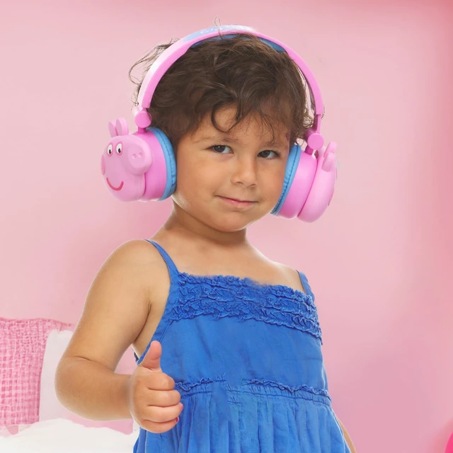 Alt view image 6 of 7 - Peppa Pig - Kids Bluetooth Headphones, Wireless Over Ear, Volume Limiting