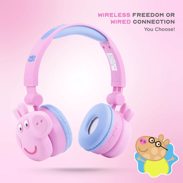 Alt view image 7 of 7 - Peppa Pig - Kids Bluetooth Headphones, Wireless Over Ear, Volume Limiting