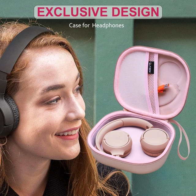 Alt view image 5 of 7 - Case for JBL Tune 530BT/730BT/770NC/510BT/520C/670NC Headphone Rose Gold Hard Carrying Travel Case for JBL Live 670NC/770NC/680NC/780NC Headphones
