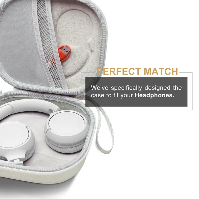 Alt view image 3 of 7 - Case for JBL Tune 530BT/730BT/770NC/510BT/520C/670NC Headphone White Hard Carrying Travel Case for JBL Live 670NC/770NC/680NC/780NC Headphones