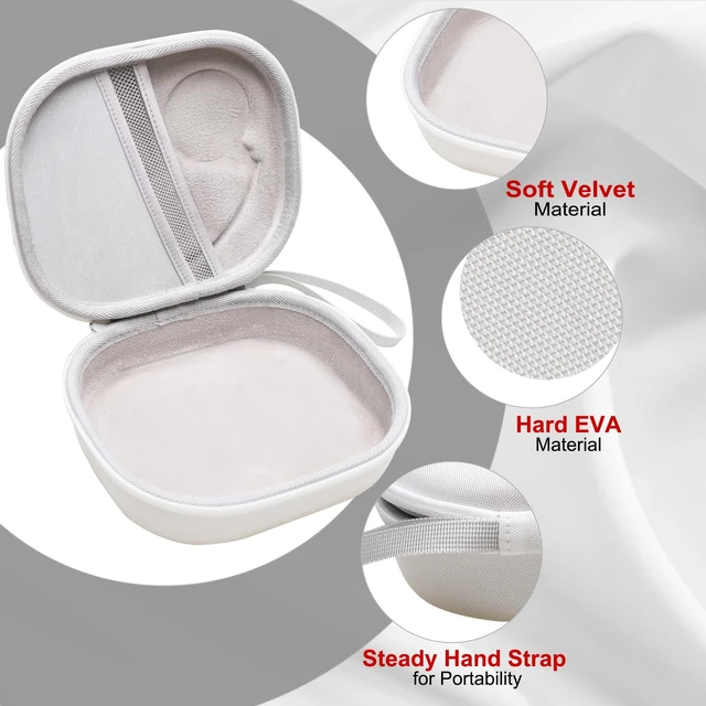 Alt view image 4 of 7 - Case for JBL Tune 530BT/730BT/770NC/510BT/520C/670NC Headphone White Hard Carrying Travel Case for JBL Live 670NC/770NC/680NC/780NC Headphones