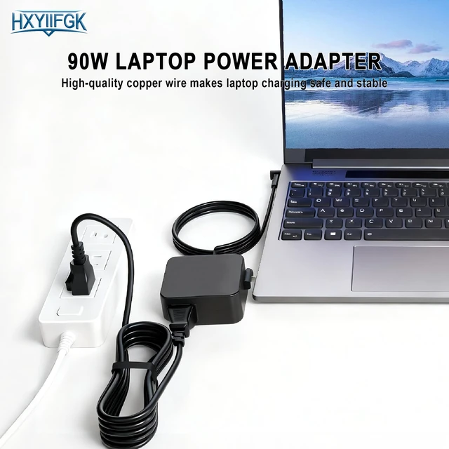 Alt view image 5 of 7 - 90W 4.5×3.0mm Round Tip Charger for ASUS VivoBook 14X-17X ExpertBookLaptops Compatible with M1603Q/D1603Q/Y1603C/K1703Z/M1703Q & B1500/P2451F/P751J/Q529Z/Q524U, stable output power adapter