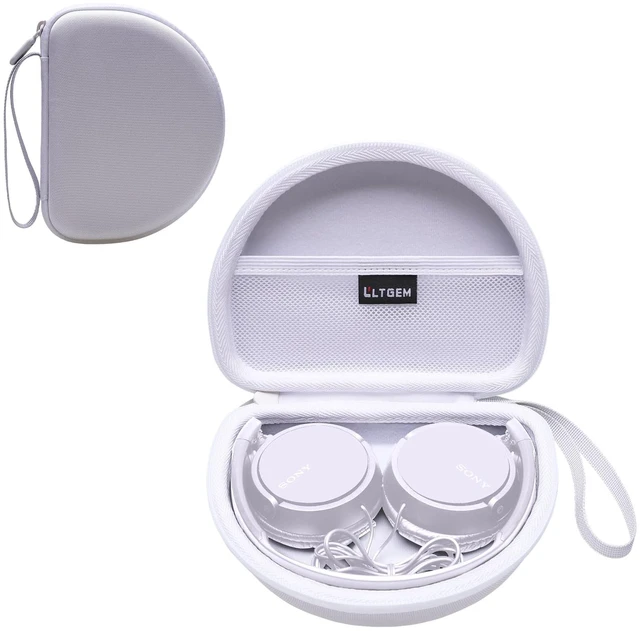 Main image of Case for Sony MDR-ZX110/ZX110AP/ZX310AP Wired On-Ear Headphones White Hard Carrying Travel Case for Sony ZX Series MDR-ZX110/ZX110AP/ZX310AP Wired On-Ear Headphones