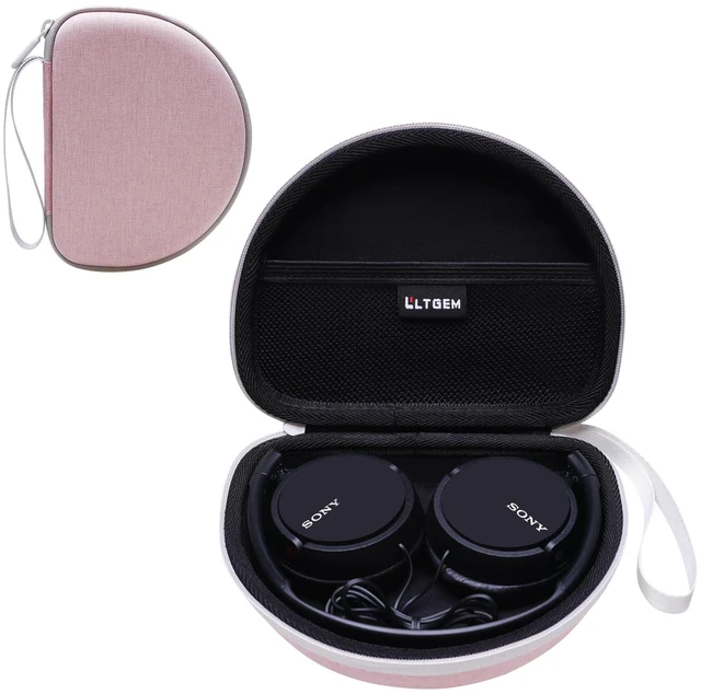Main image of Case for Sony MDR-ZX110/ZX110AP/ZX310AP Wired On-Ear Headphones Pink Hard Carrying Travel Case for Sony ZX Series MDR-ZX110/ZX110AP/ZX310AP Wired On-Ear Headphones