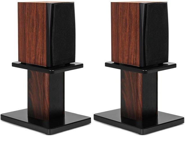 Main image of Pair-7.9 Inch (20CM)-Wood Speaker Stands, 110lbs Weight Capacity for Home-Cinema HiFi Desktop and Satellite Speakers Monitor Stands, Enhanced Audio Listening Experience for Home Theaters