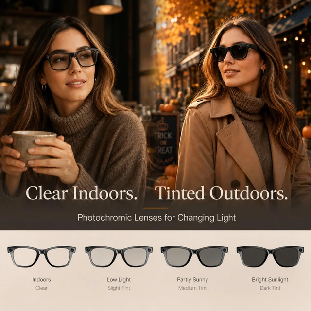 Alt view image 2 of 7 - Smart Glasses with Camera for Travel & POV Video, Gray Hands-free POV camera glasses for travel, cycling and daily moments, with Bluetooth audio, calls, translation and WiFi