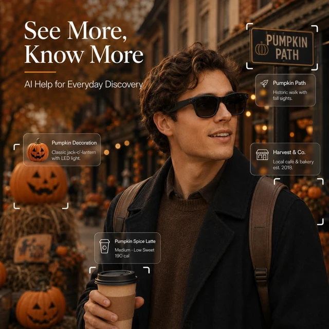 Alt view image 6 of 7 - Smart Glasses with Camera for Travel & POV Video, Gray Hands-free POV camera glasses for travel, cycling and daily moments, with Bluetooth audio, calls, translation and WiFi