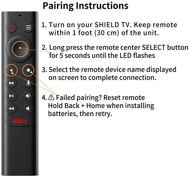 Alt view image 6 of 6 - P3700 New Voice Replacement Remote Control Compatible with NVIDIA Shield TV & Shield TV Pro Streaming Media Player, All 2015/2017/2019 Models