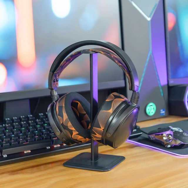 Alt view image 3 of 7 - Freeze Maxwell Gen 1 - Cooling Gel Earpads for Audeze Maxwell 1 Made by Wicked Cushions Elevate Comfort, Durability, Thickness & Sound Isolation for Gaming Kinetic Wave