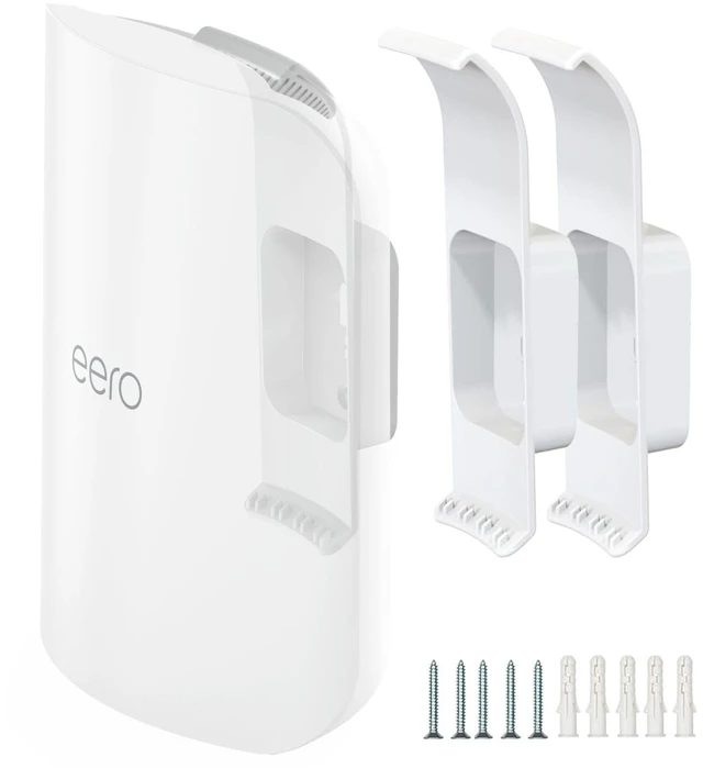 Main image of Wall Mount Bracket for eero Pro 7 Router (2 Pack) Screw-Mounted, Easy Installation, Space-Saving, Hidden Cable management, Neat and Tidy Mounting, Compatible with eero Pro 7