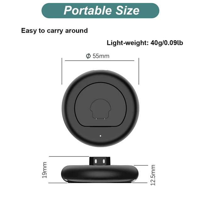 Alt view image 5 of 7 - Charger for RingConn Gen 3/Gen 2/Gen 2 Air Smart Ring Fast Charging Dock for All Size 6/7/8/9/10/11/12/13/14/15