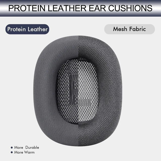 Alt view image 6 of 7 - Upgraded Ear Cushions Replacement Earpads for AirPods Max 1 & 2 Headphones, Protein Leather Ear Pads Ear Covers Cups with Memory Foam and Magnet for AirPods Max 1 & 2 (Midnight)