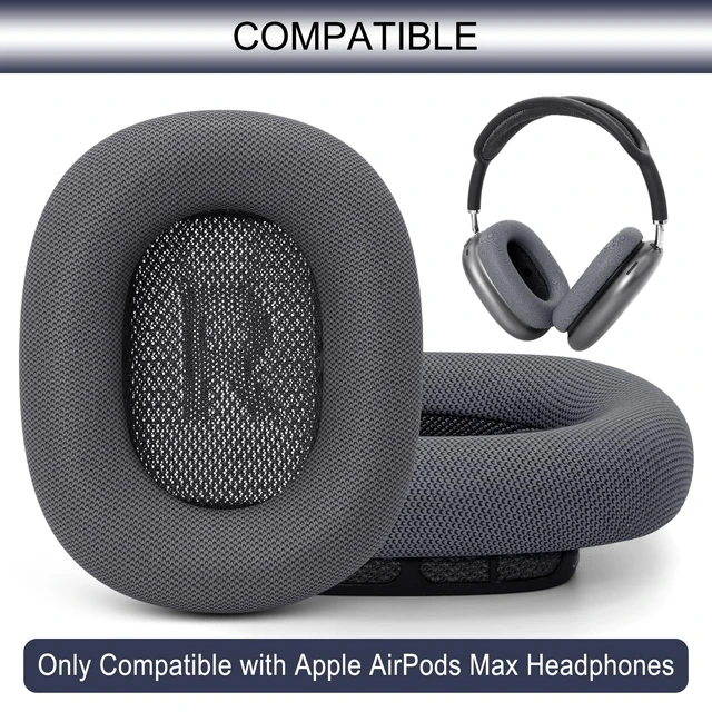 Alt view image 2 of 7 - Upgraded Ear Cushions Replacement Earpads for AirPods Max 1 & 2 Headphones, Protein Leather Ear Pads Ear Covers Cups with Memory Foam and Magnet for AirPods Max 1 & 2 (Midnight)