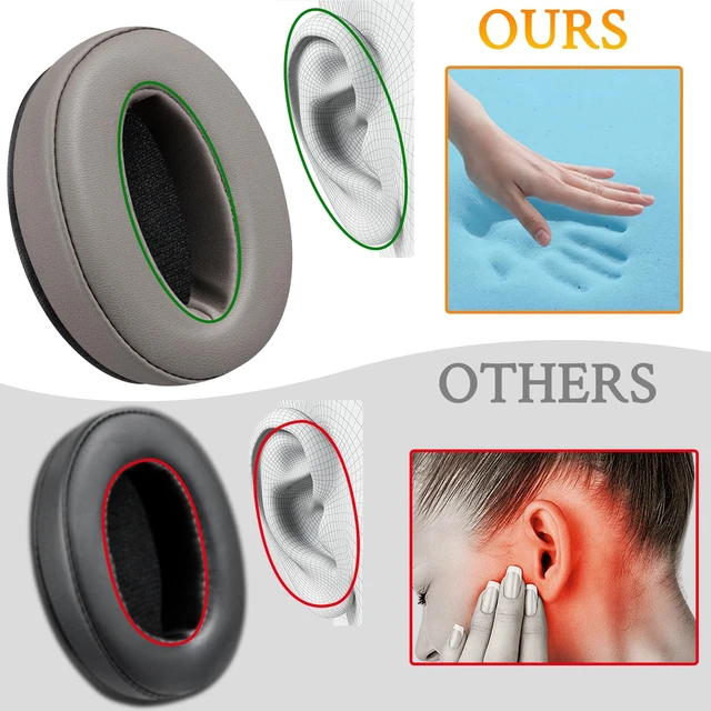 Alt view image 4 of 5 - Earpads for Sennheiser HD4.50/HD4.40/HD4.30/HD4.20/HD450/HD458/HD400S/HD350BT/Adapt 360(MB 360 UC)/Adapt 361 - Grey